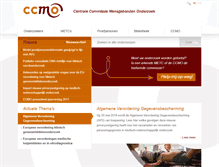 Tablet Screenshot of ccmo.nl